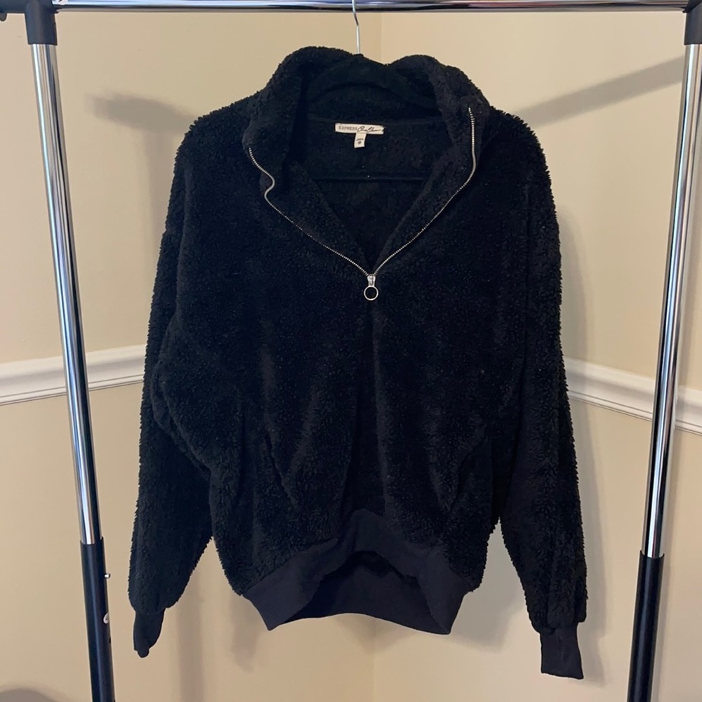 Sherpa quarter zip sweatshirt
